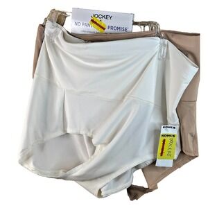 JOCKEY Women's 2-Pair Hi-Cut Underwear Panties Nylon Blend SMOOTH SHINE Size  L